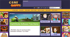 Desktop Screenshot of gamesnappy.com
