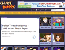 Tablet Screenshot of gamesnappy.com